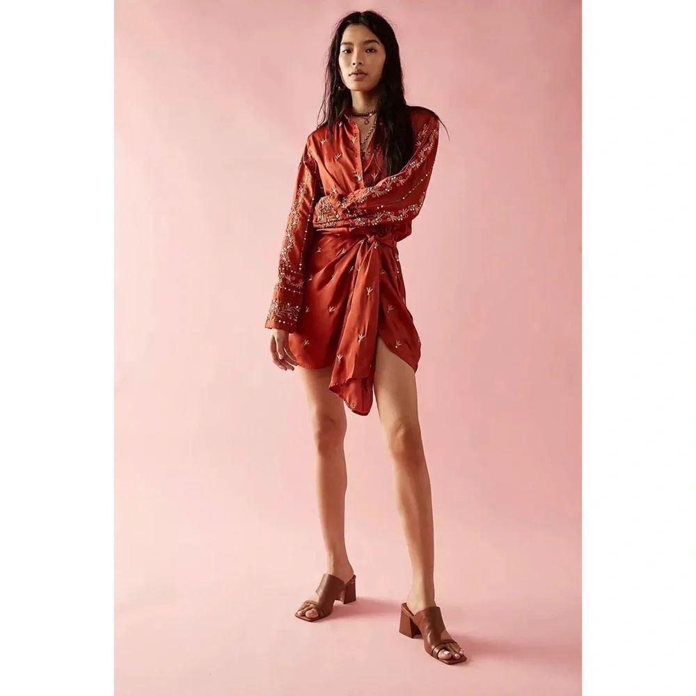 Free People Breakdown Mini Wrap Dress